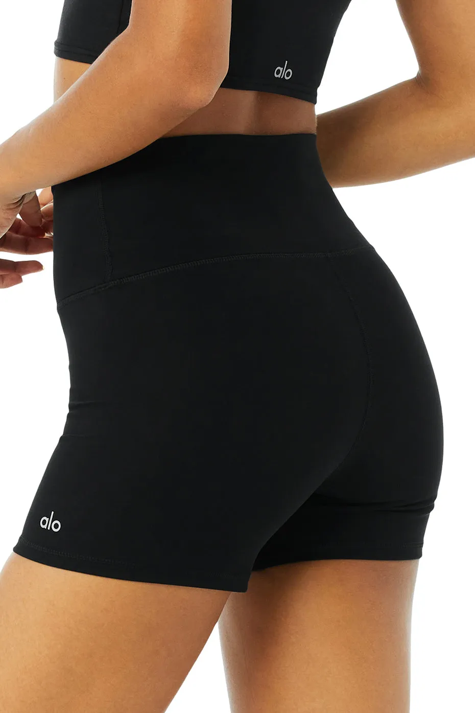 4" Vapor High-Waist Fierce Short - Black