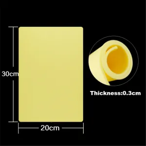 5pcs 30x40cm Silicone Tattoo Practice Skin Pad for Beginners