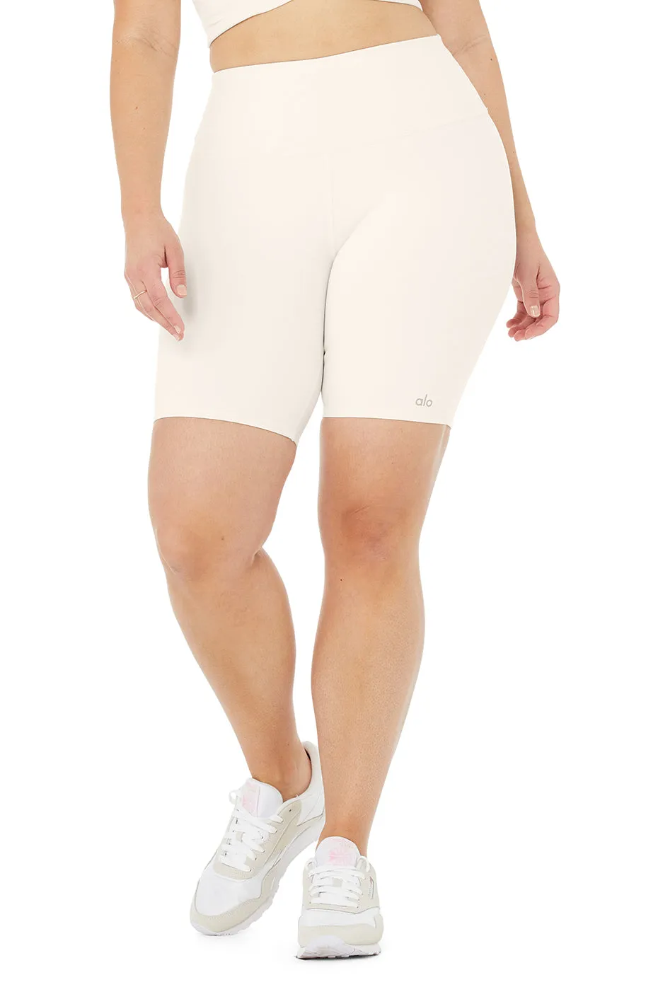 7" High-Waist Biker Short - Ivory