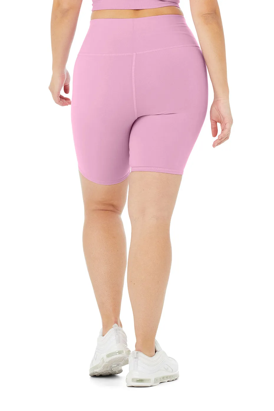 7" High-Waist Biker Short - Pink Lavender