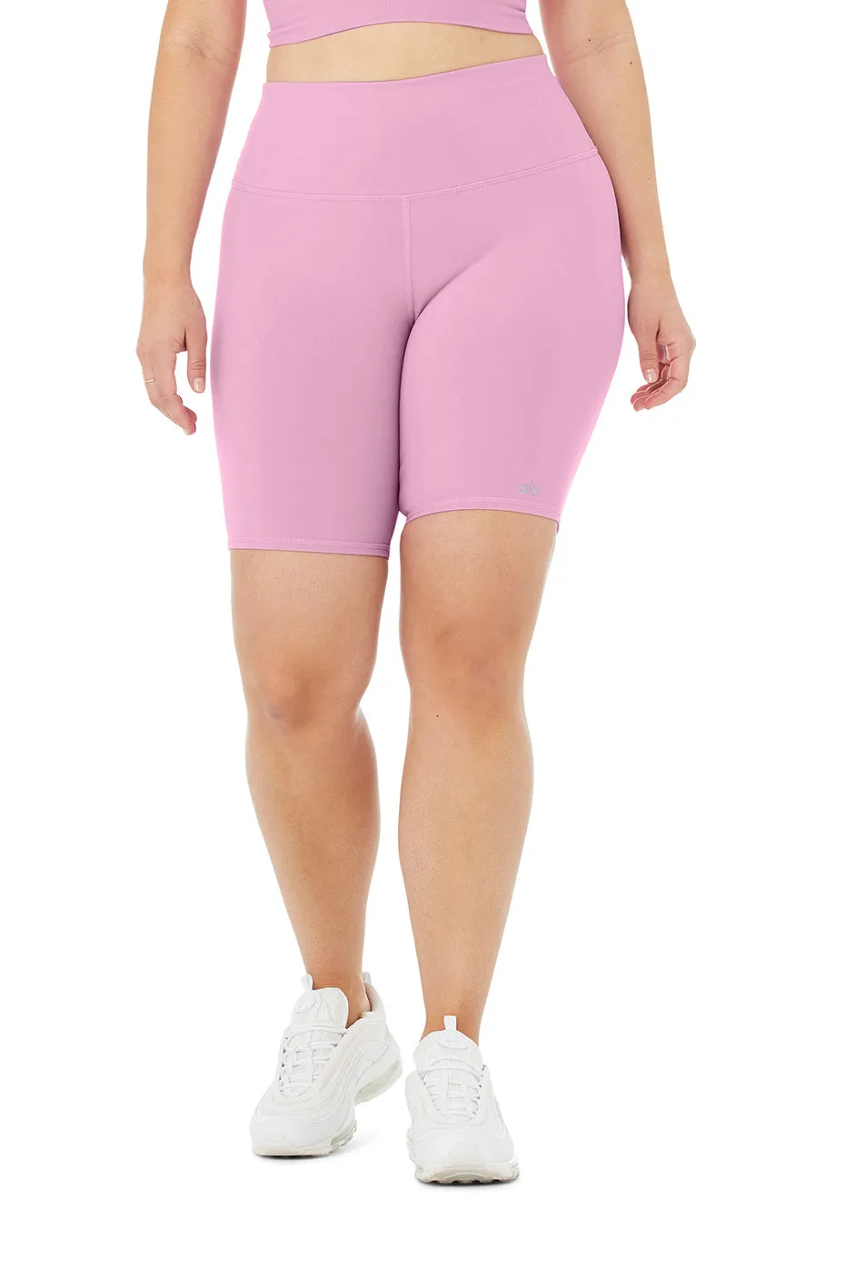 7" High-Waist Biker Short - Pink Lavender