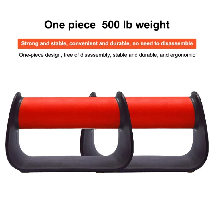 A Pair Home Fitness Trainer Saddle-shaped Push-up Bracket (Red)