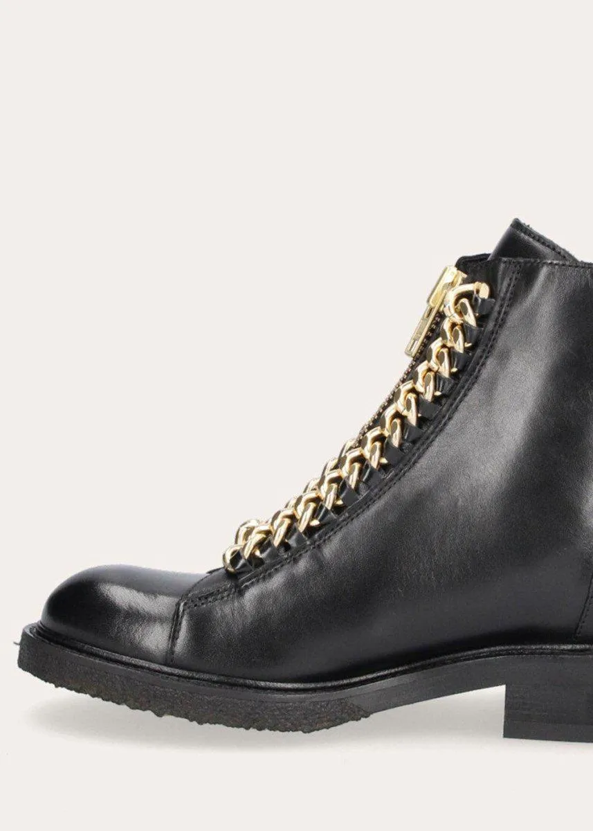 A1345 Black calf/metal gold - Black Calf/Metal Gold 802