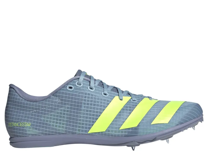 Adidas Distancestar Running Spikes (Wonder Blue/Lucid Lemon/Silver Violet)