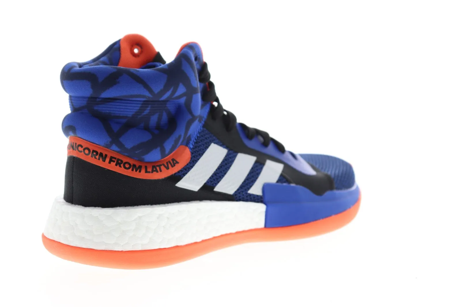 Adidas Marquee Boost G27738 Mens Blue High Top Athletic Gym Basketball Shoes