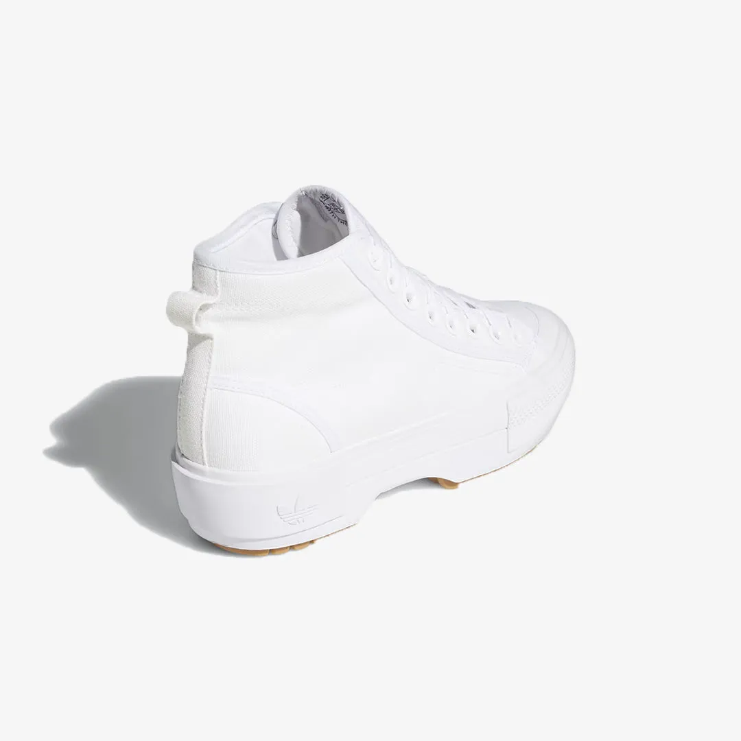 Adidas Originals | WMN'S NIZZA TREK SHOES  { CLOUD WHITE / GUM / GREY ONE