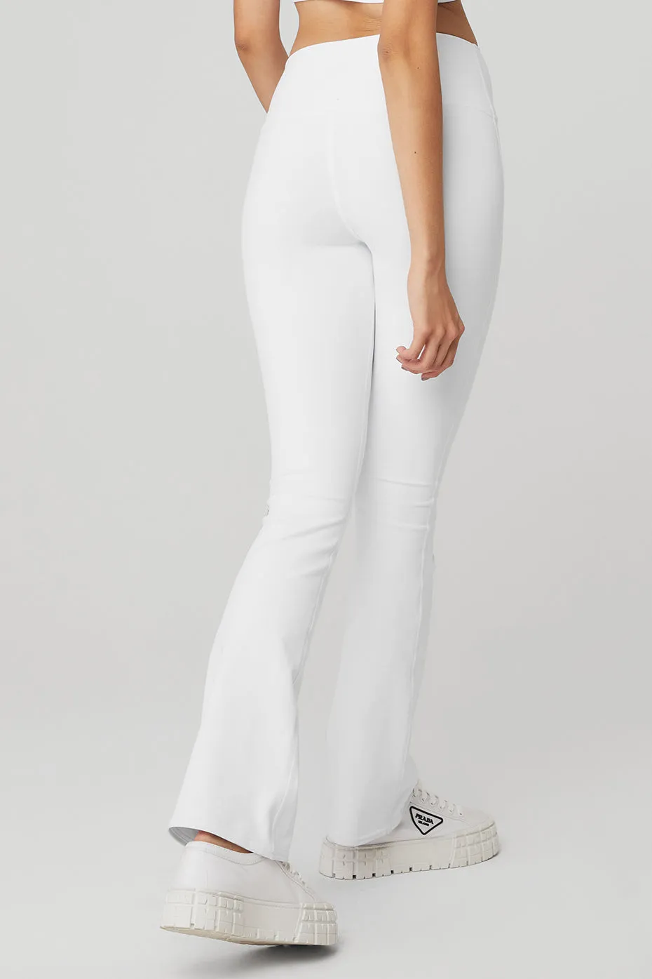 Airbrush High-Waist 7/8 Bootcut Legging - White