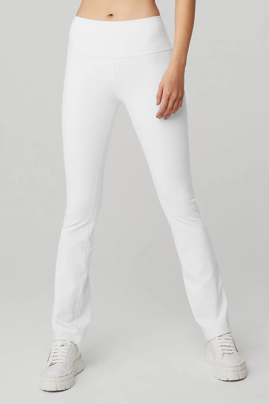 Airbrush High-Waist 7/8 Bootcut Legging - White