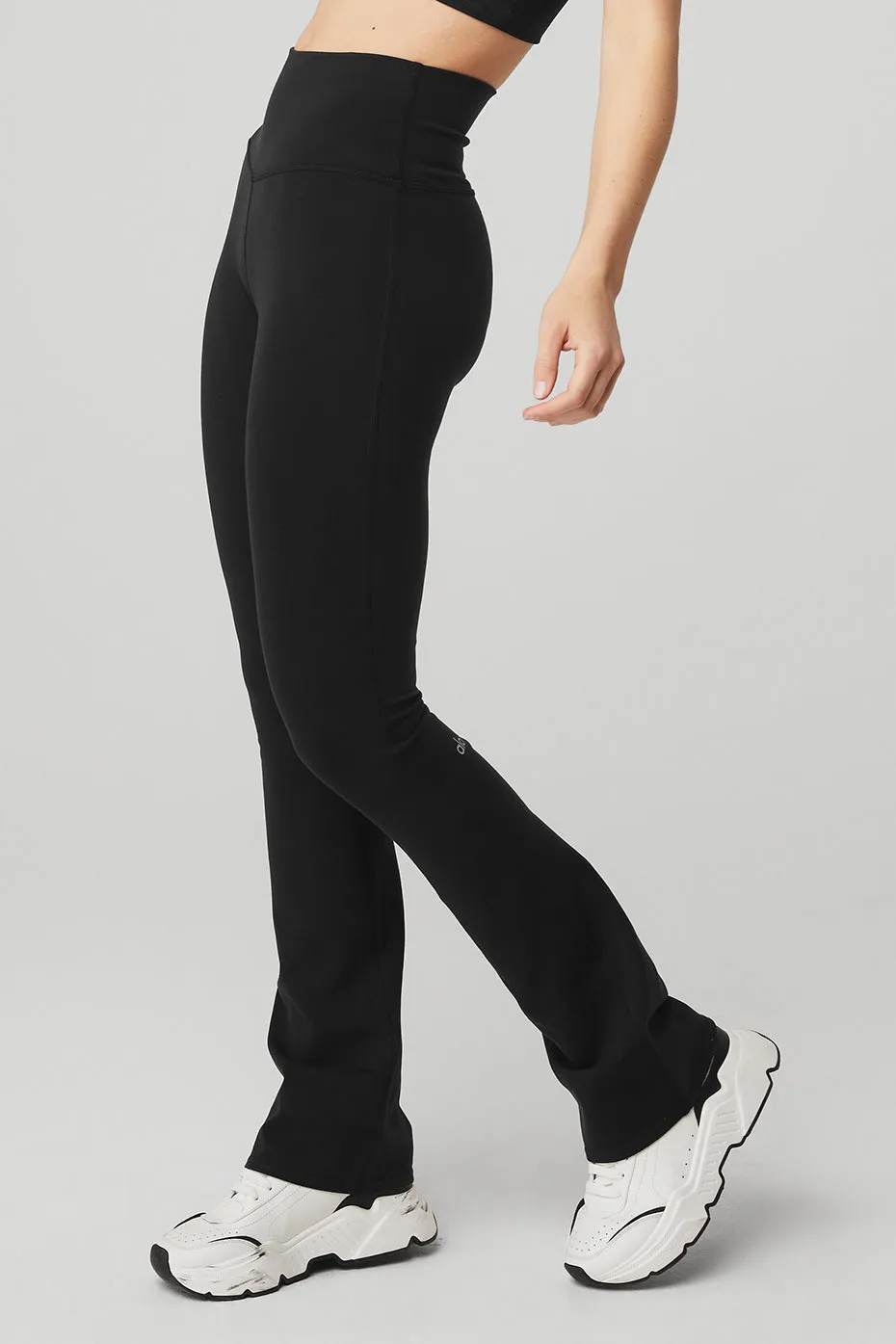 Airbrush High-Waist Bootcut Legging - Black