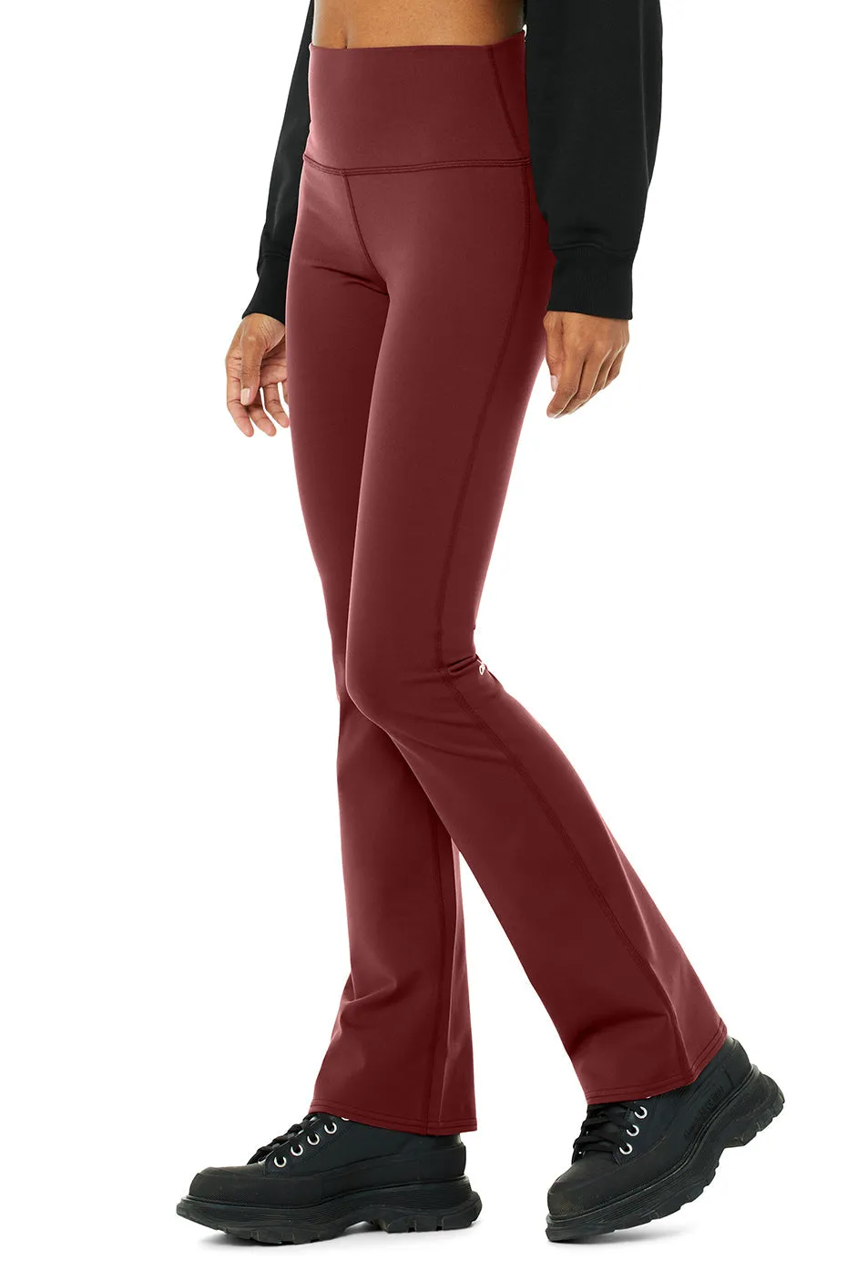 Airbrush High-Waist Bootcut Legging - Cranberry