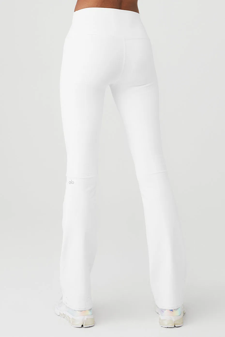 Airbrush High-Waist Bootcut Legging - White