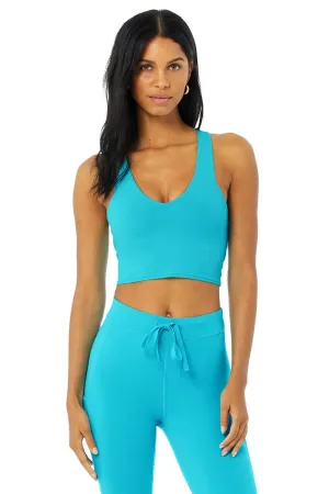 Airbrush Real Bra Tank - Bright Aqua