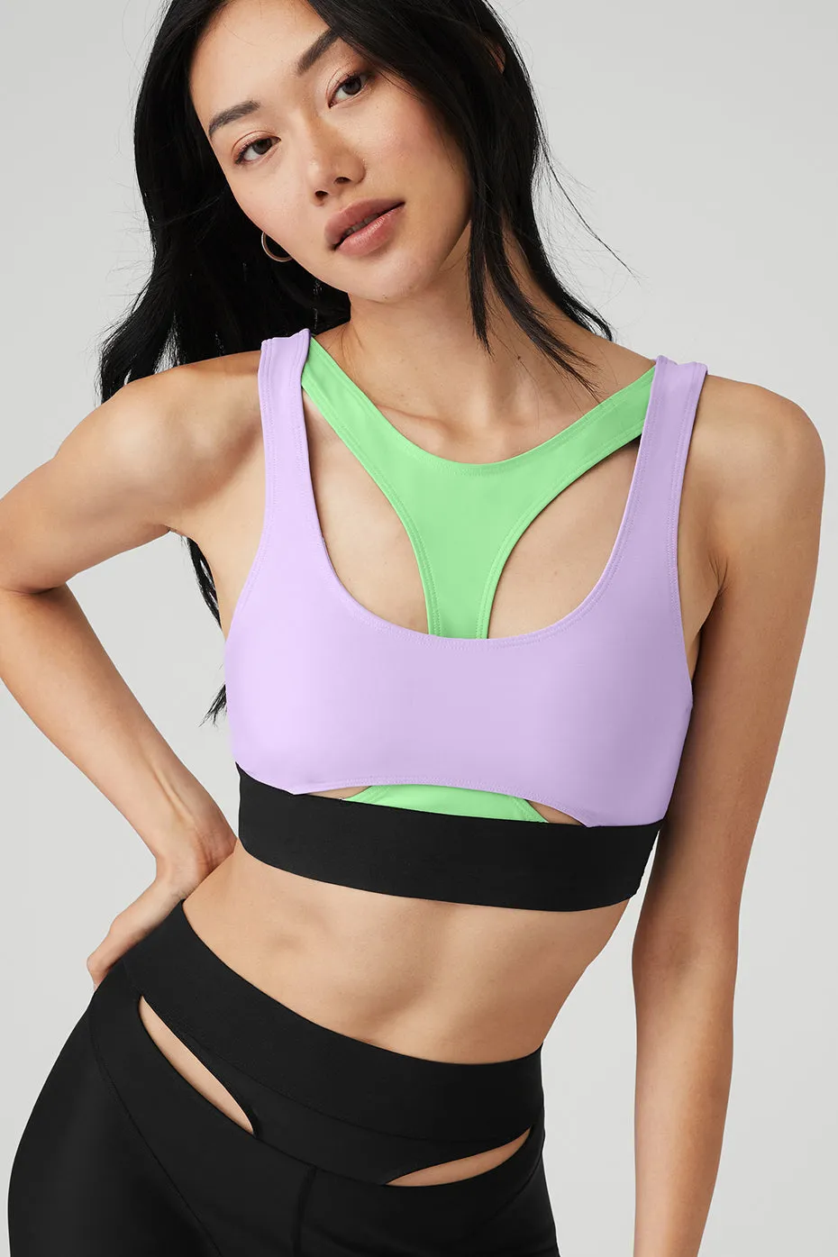 Airlift Cutaway Bra - Violet Skies/Ultramint/Black