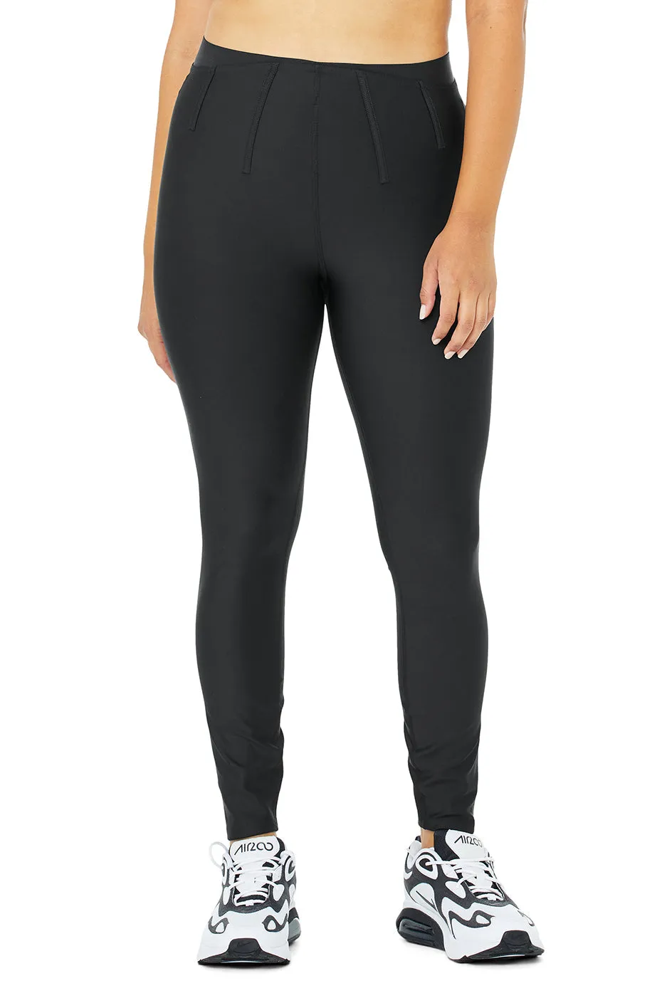 Airlift High-Waist 7/8 Corset Legging - Black