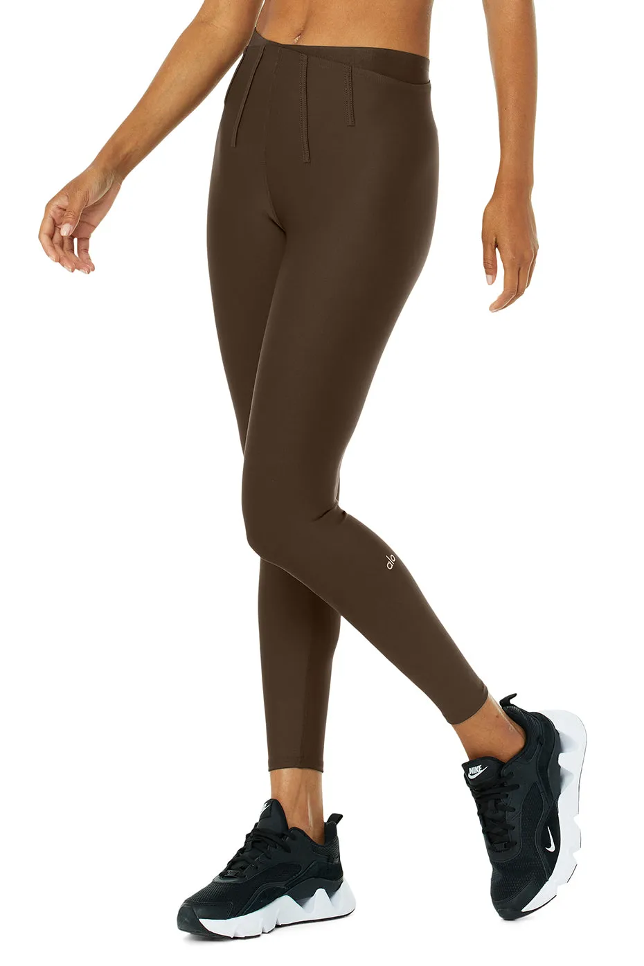 Airlift High-Waist 7/8 Corset Legging - Espresso