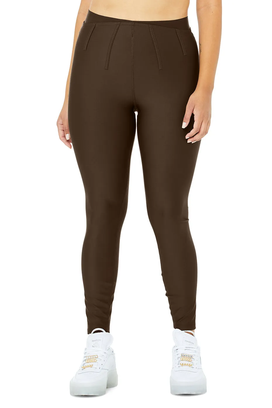 Airlift High-Waist 7/8 Corset Legging - Espresso