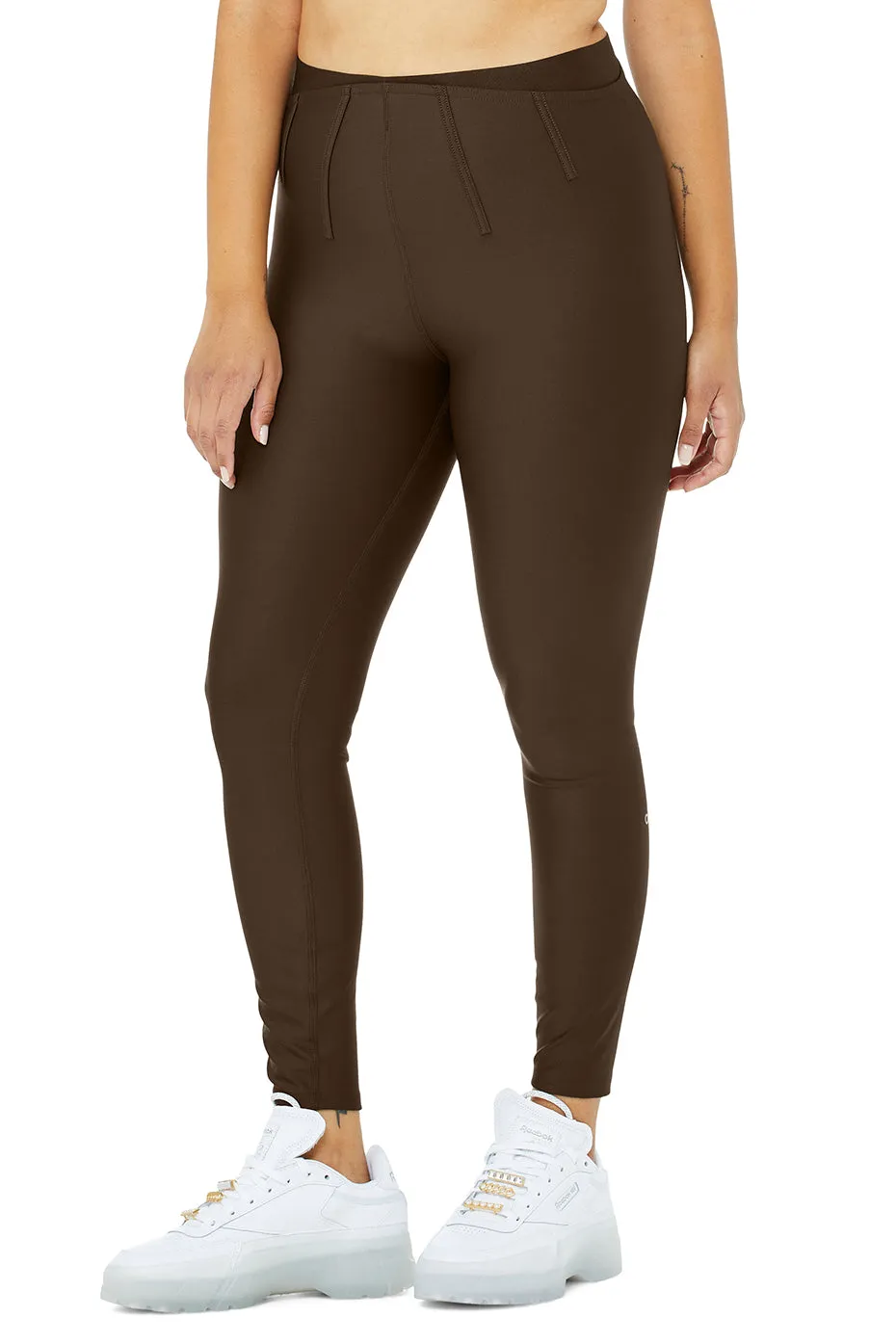 Airlift High-Waist 7/8 Corset Legging - Espresso