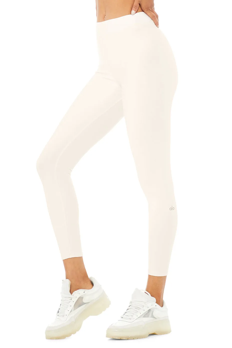 Airlift High-Waist 7/8 Corset Legging - Ivory