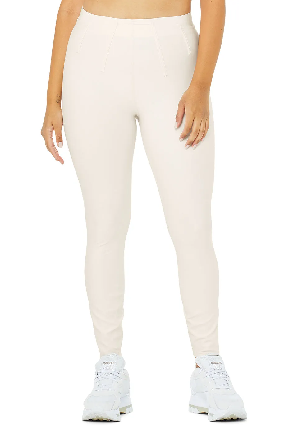 Airlift High-Waist 7/8 Corset Legging - Ivory