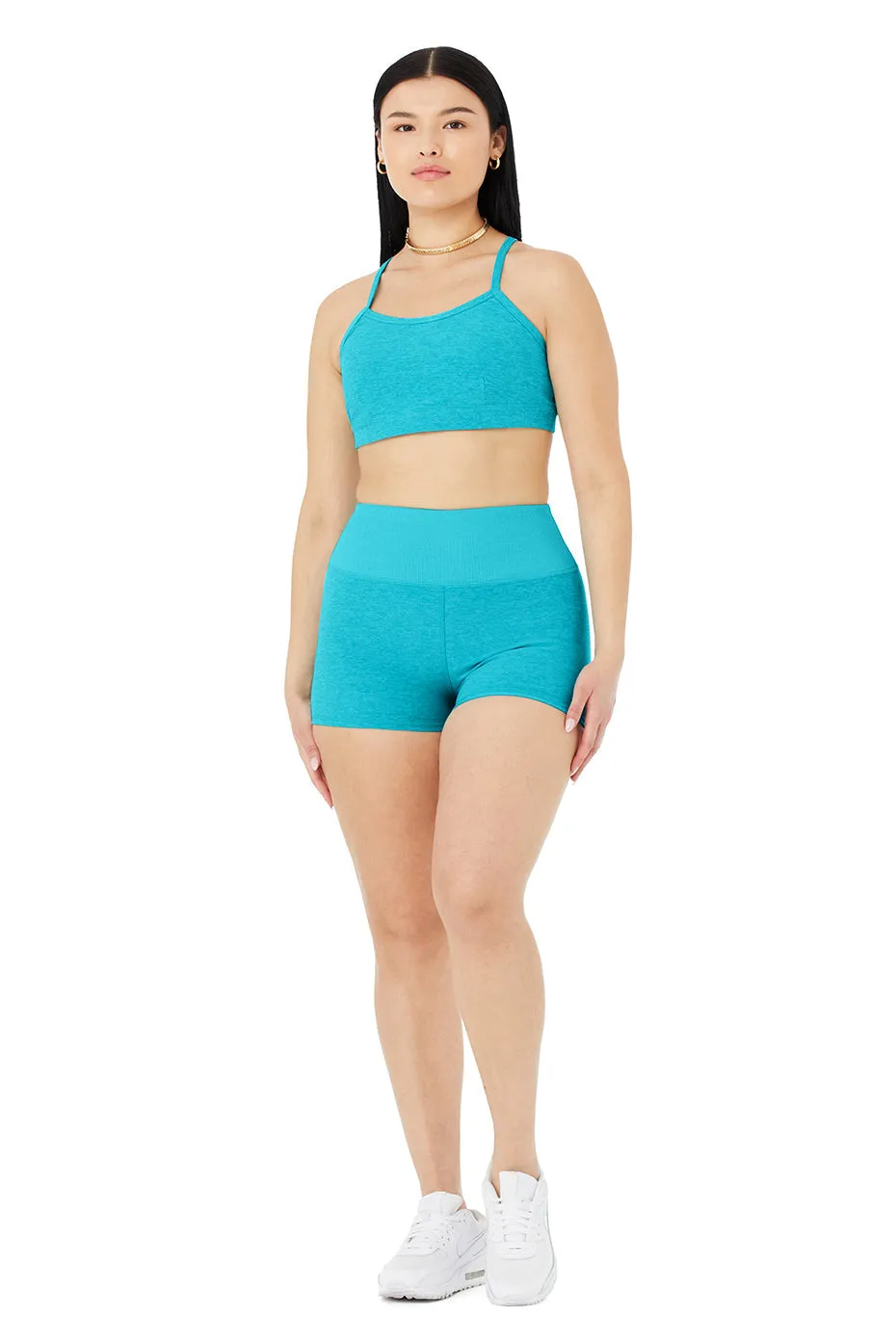 Alosoft Aura Short - Bright Aqua Heather