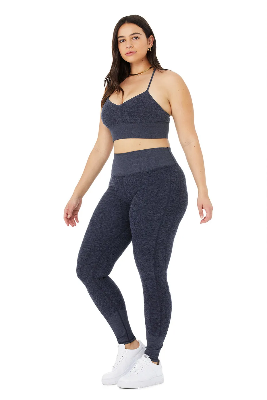 Alosoft Lavish Bra & High-Waist Alosoft Lounge Legging Set