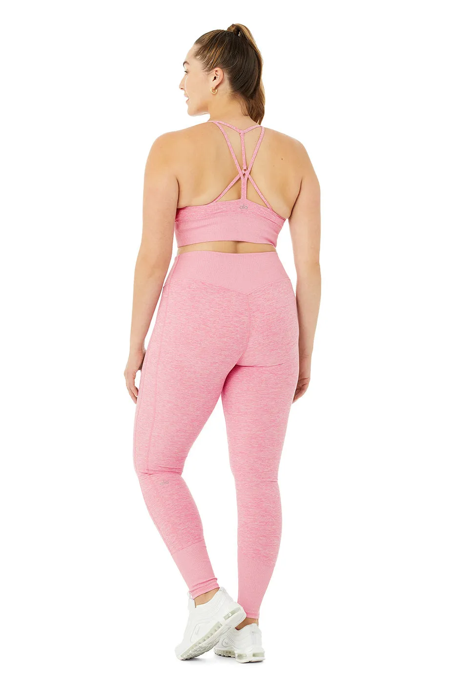 Alosoft Lavish Bra & High-Waist Alosoft Lounge Legging Set