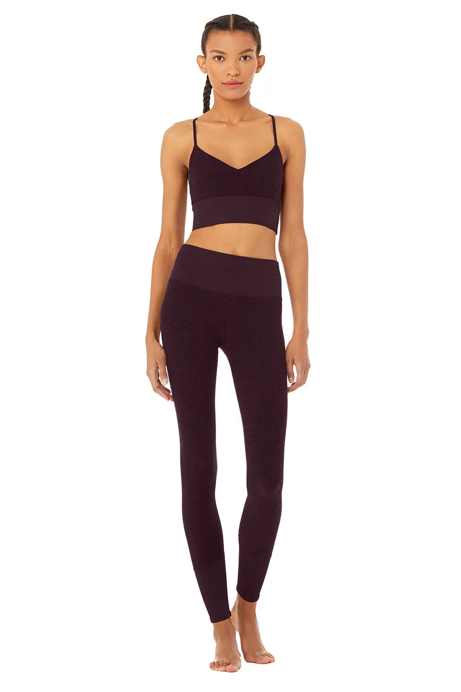 Alosoft Lavish Bra & High-Waist Alosoft Lounge Legging Set