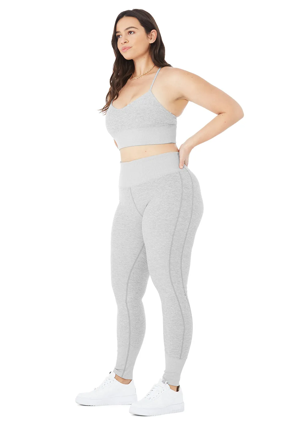 Alosoft Lavish Bra & High-Waist Alosoft Lounge Legging Set