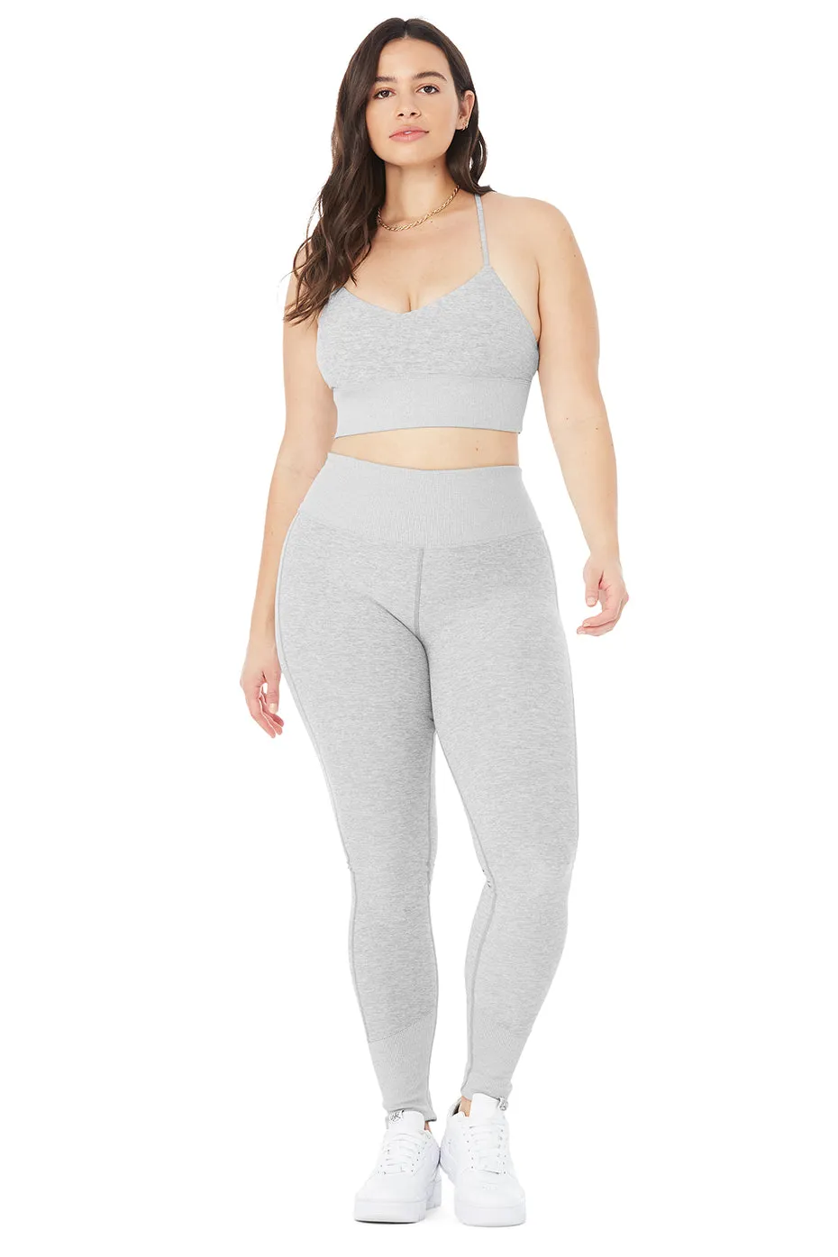 Alosoft Lavish Bra & High-Waist Alosoft Lounge Legging Set