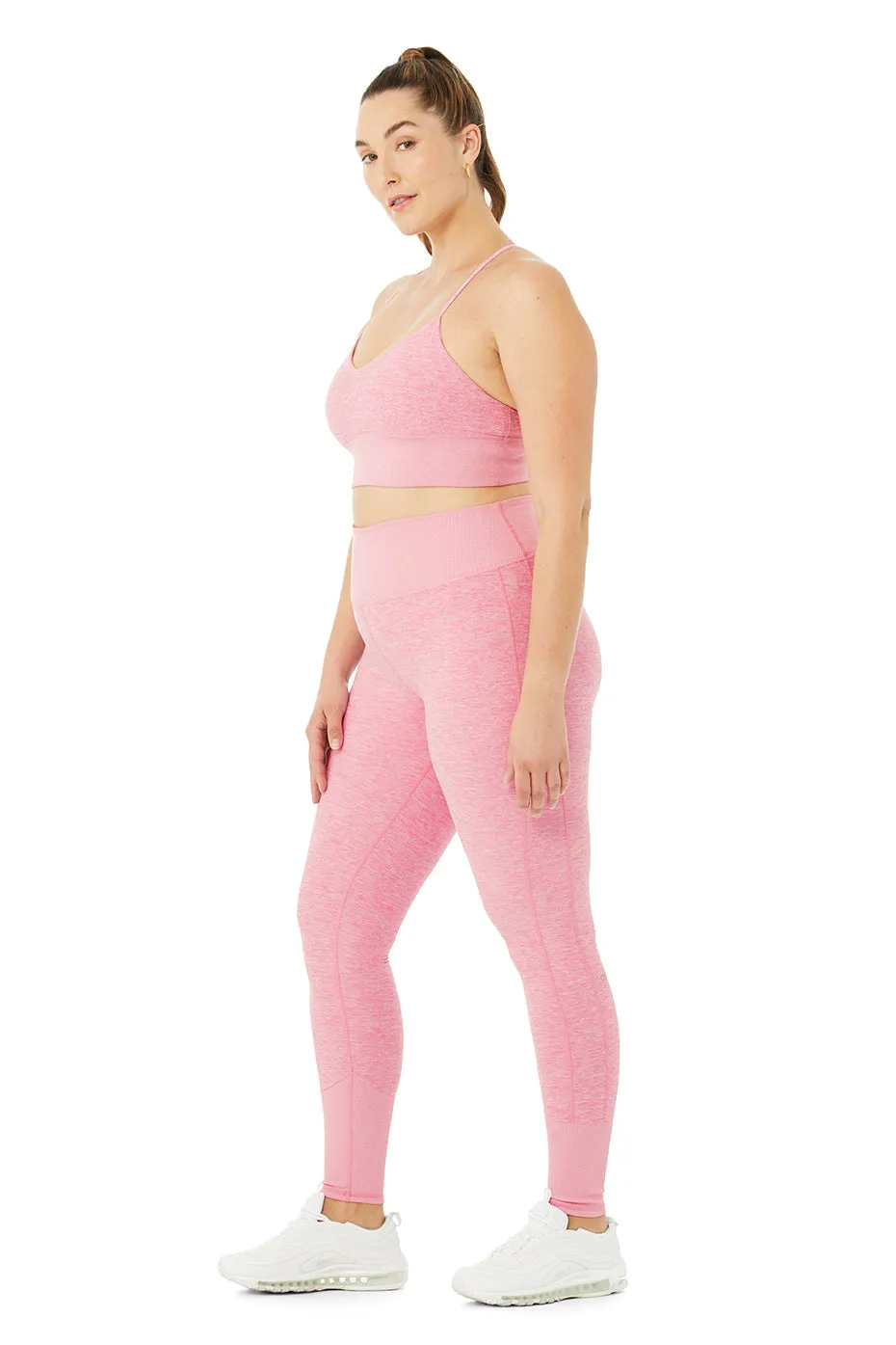 Alosoft Lavish Bra & High-Waist Alosoft Lounge Legging Set