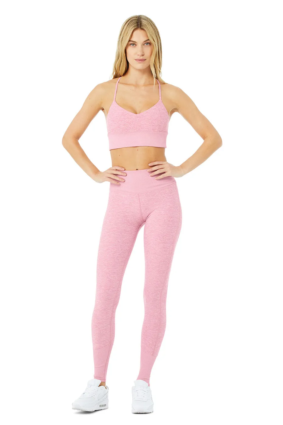 Alosoft Lavish Bra & High-Waist Alosoft Lounge Legging Set