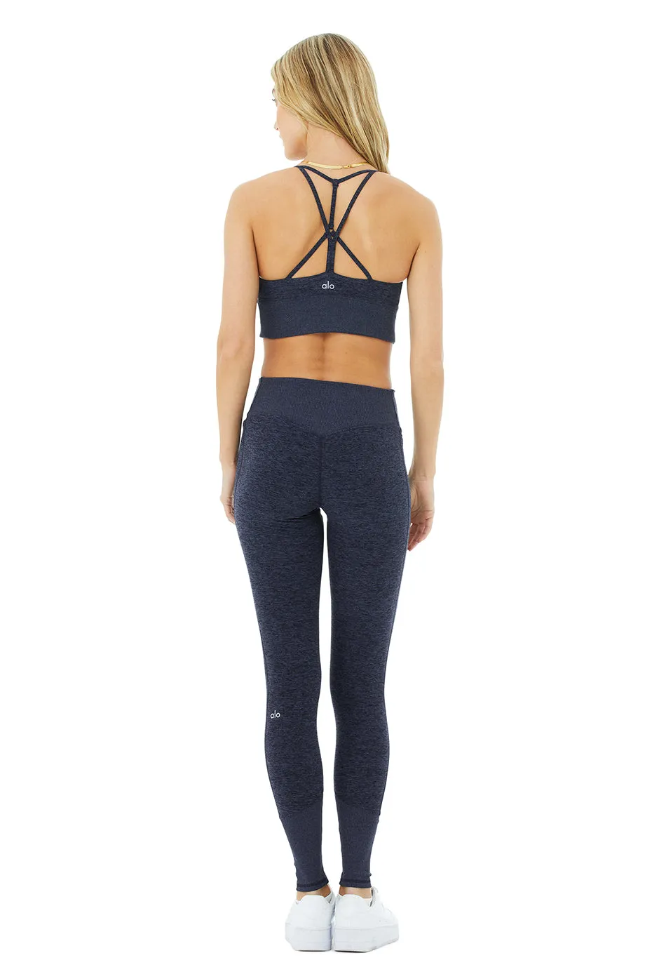 Alosoft Lavish Bra & High-Waist Alosoft Lounge Legging Set