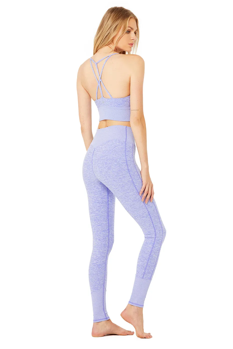 Alosoft Lavish Bra & High-Waist Alosoft Lounge Legging Set