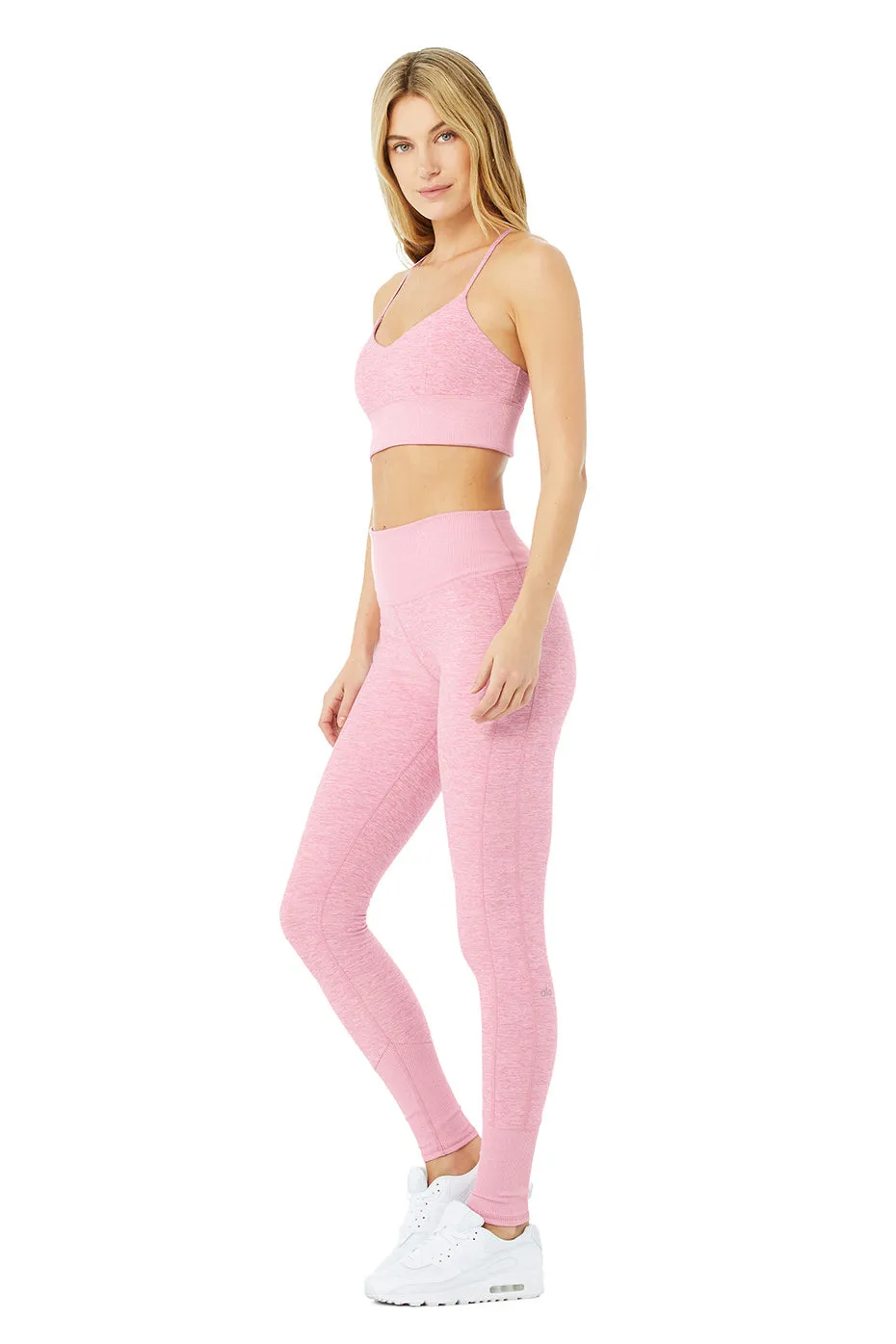 Alosoft Lavish Bra & High-Waist Alosoft Lounge Legging Set