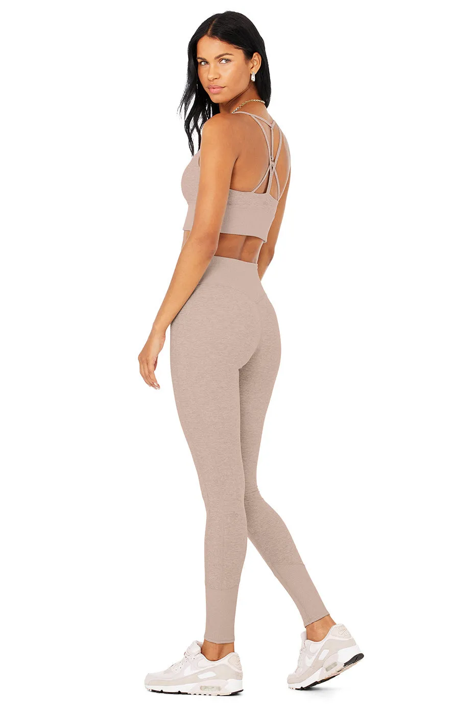 Alosoft Lavish Bra & High-Waist Alosoft Lounge Legging Set