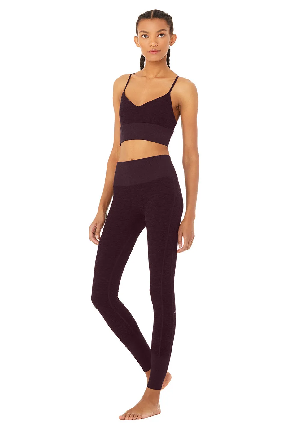 Alosoft Lavish Bra & High-Waist Alosoft Lounge Legging Set