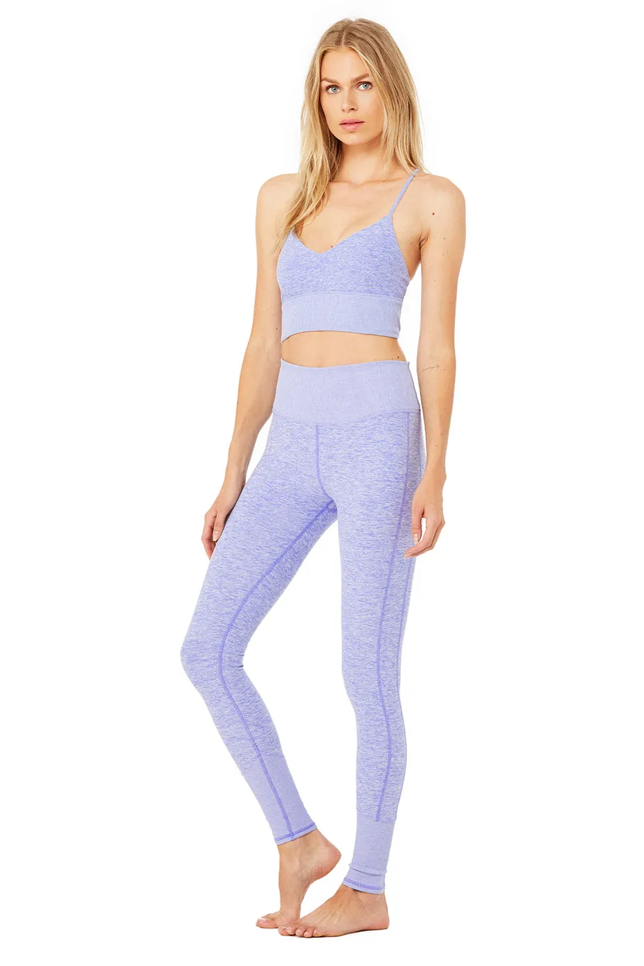 Alosoft Lavish Bra & High-Waist Alosoft Lounge Legging Set