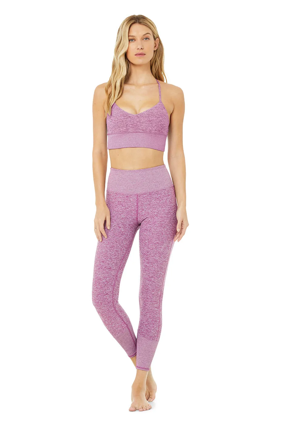 Alosoft Lavish Bra & High-Waist Alosoft Lounge Legging Set