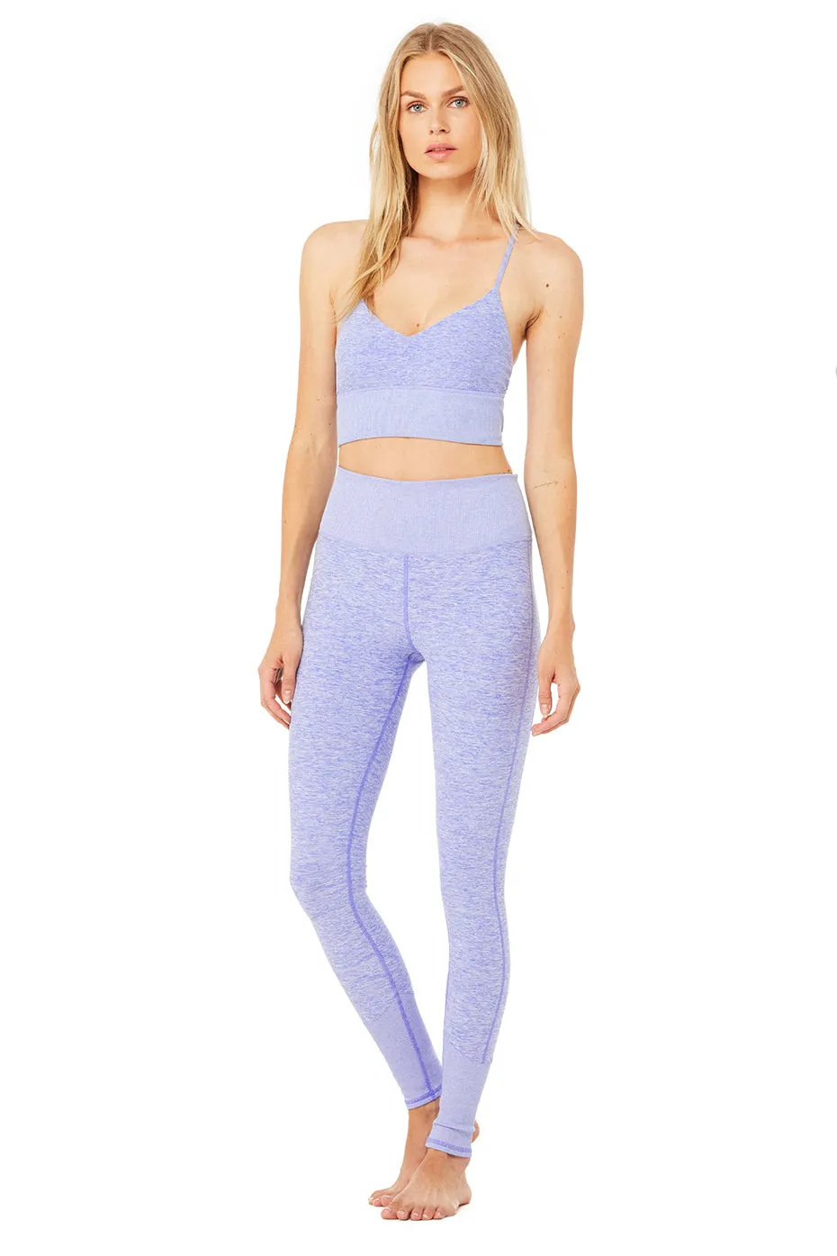 Alosoft Lavish Bra & High-Waist Alosoft Lounge Legging Set