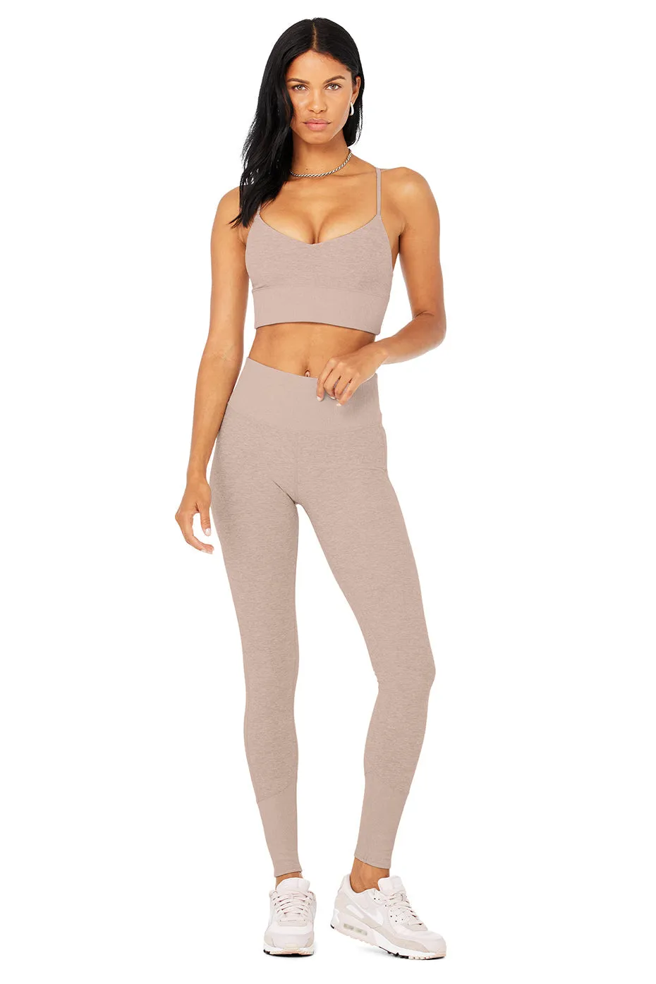 Alosoft Lavish Bra & High-Waist Alosoft Lounge Legging Set