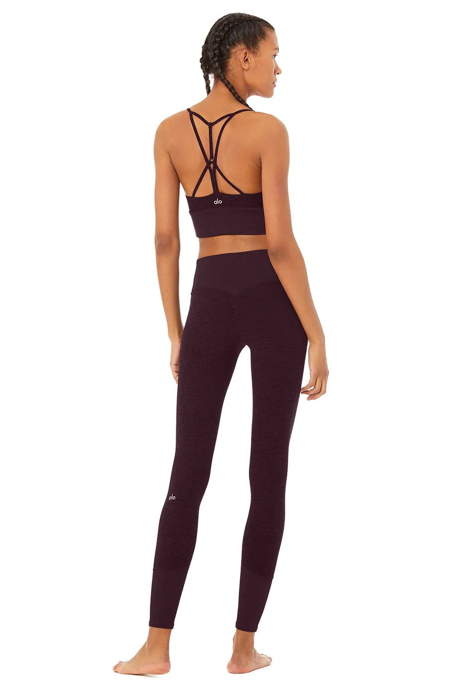 Alosoft Lavish Bra & High-Waist Alosoft Lounge Legging Set