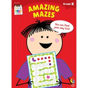 Amazing Mazes Stick Kids Workbook, Grade K