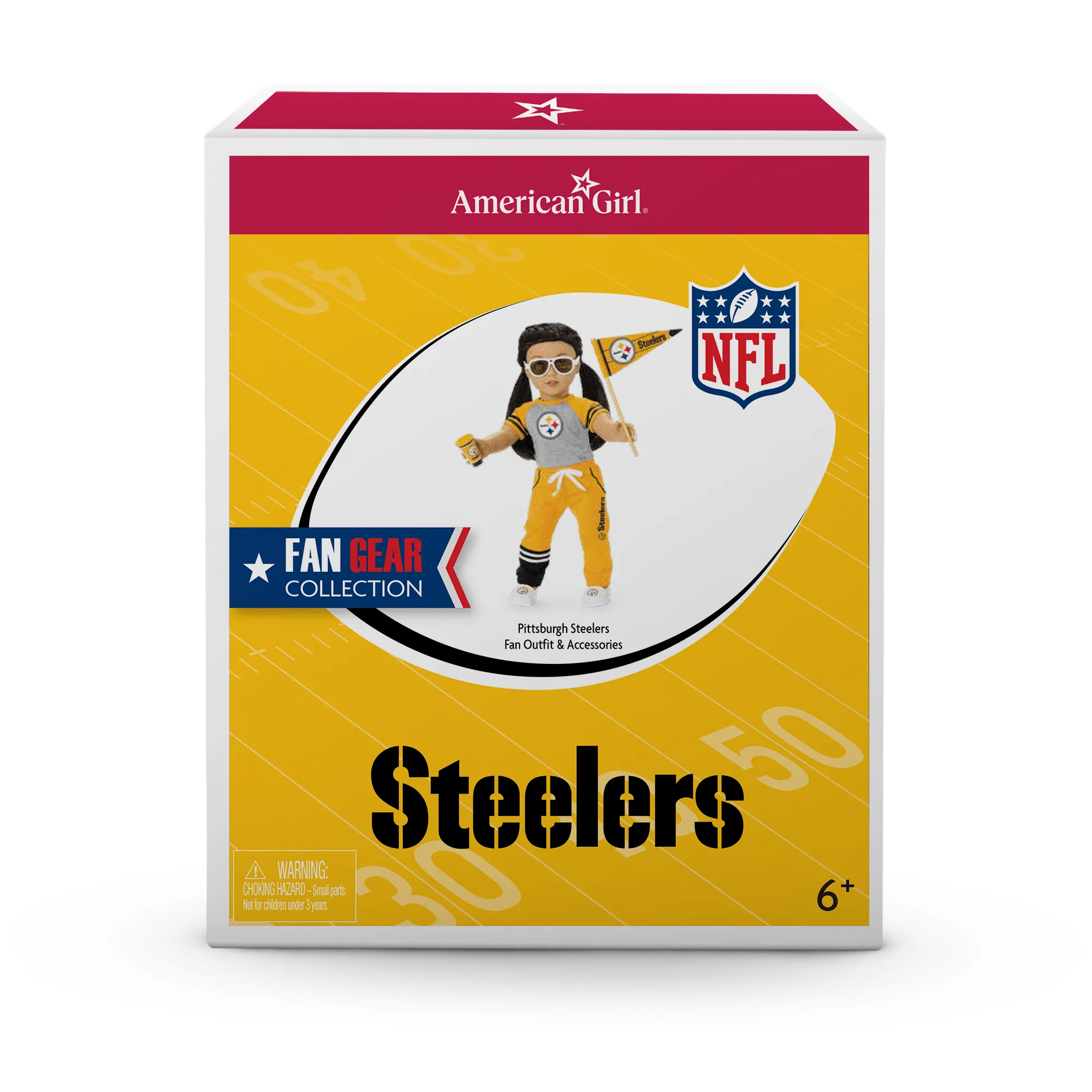 American Girl® x NFL Pittsburgh Steelers Fan Outfit & Accessories for 18-inch Dolls