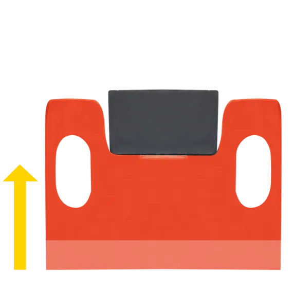 AMI REACTOR FLUID EDGE segmented blade snow push box