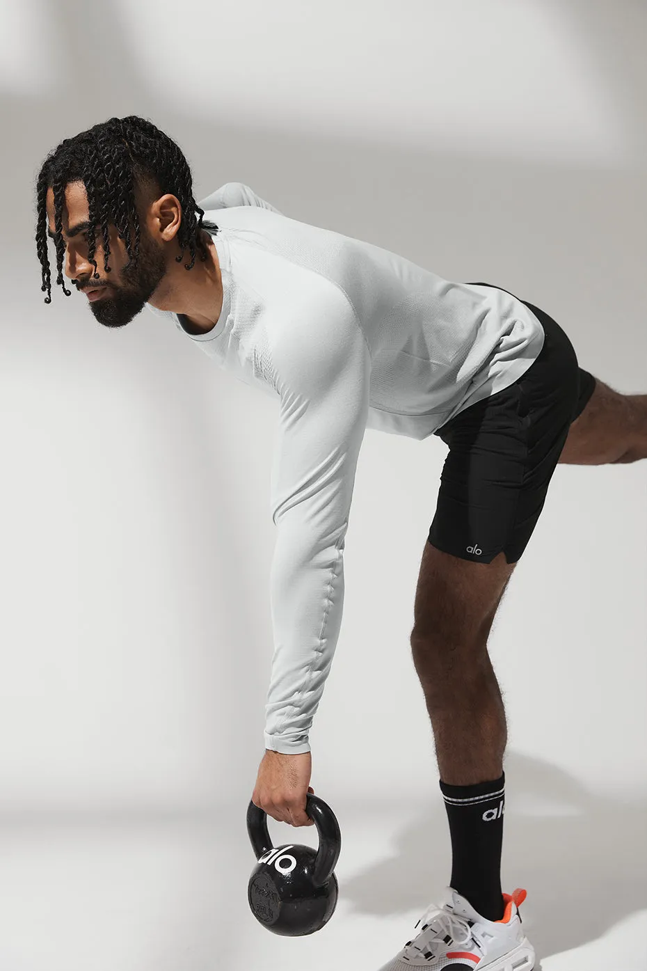 Amplify Seamless Long Sleeve - Athletic Heather Grey