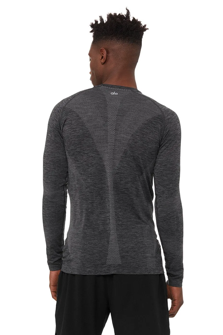 Amplify Seamless Long Sleeve - Black Heather