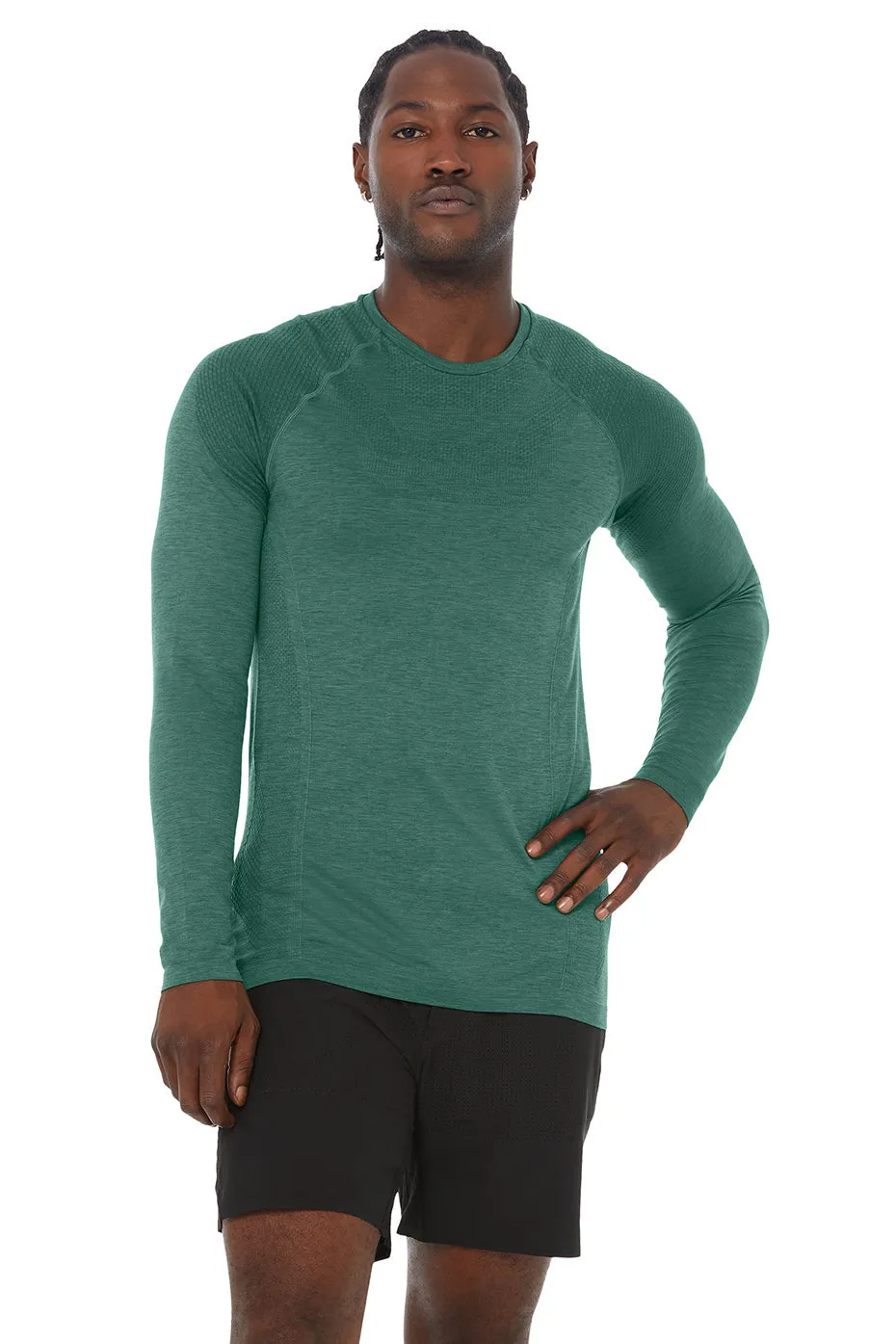 Amplify Seamless Long Sleeve - Dark Ivy