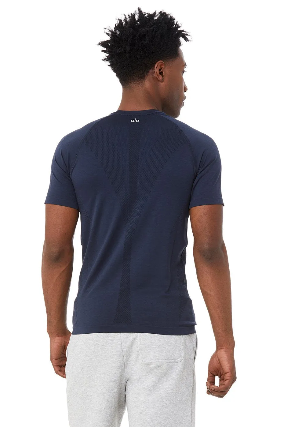 Amplify Seamless Short Sleeve Tee - Dark Navy