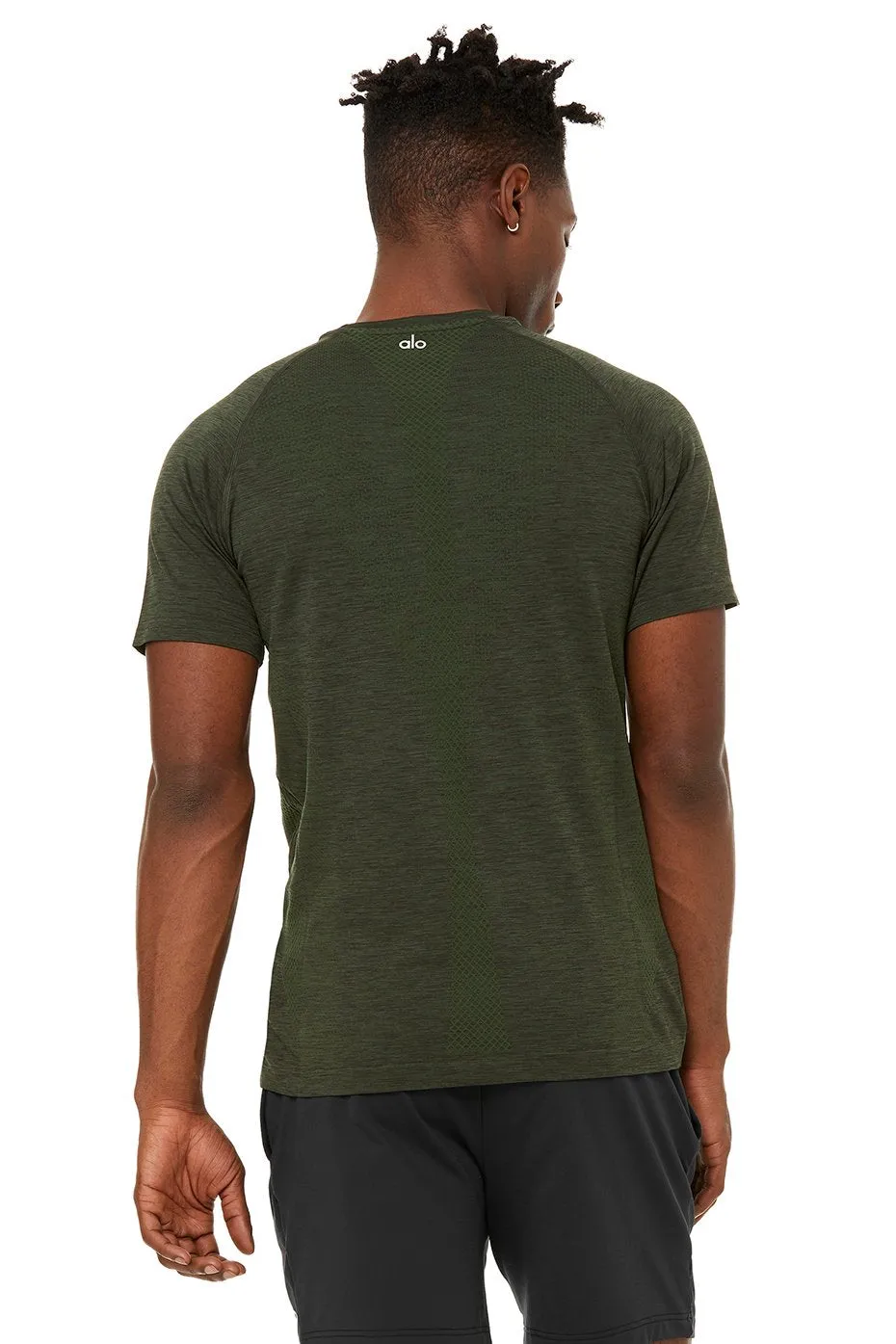 Amplify Seamless Short Sleeve Tee - Hunter Heather