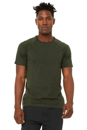 Amplify Seamless Short Sleeve Tee - Hunter Heather